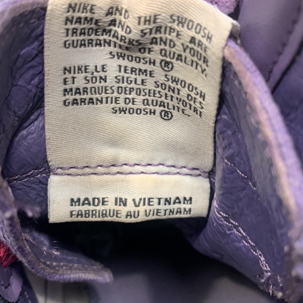 🌹VINTAGE Nike Air AF1 Lite Women’s • Purple & Pink Suede High Top Sneakers - Picture 10 of 16